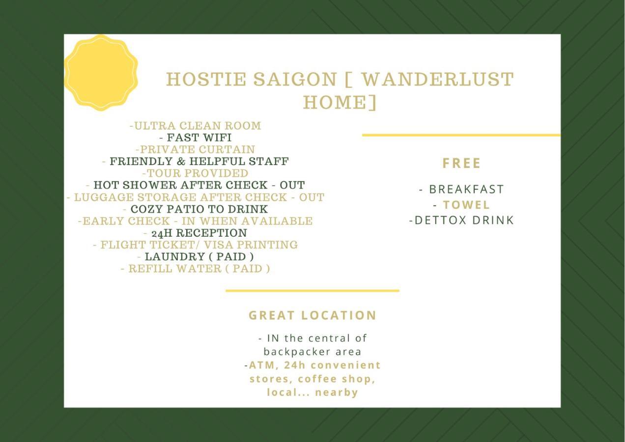 Hostie Saigon Wanderlust Home Ho Si Minh-város Kültér fotó
